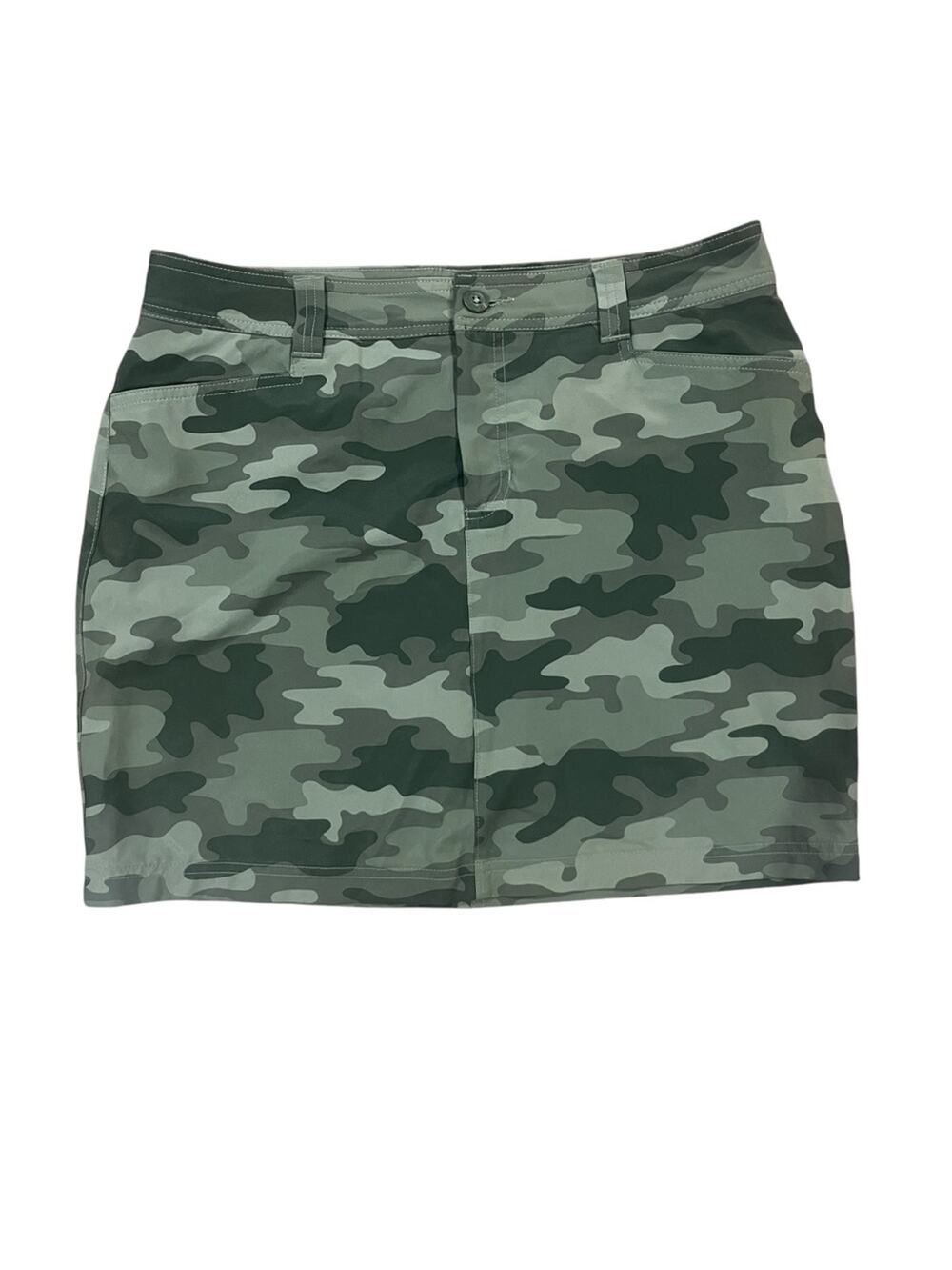 Eddie Bauer Mini Skort Womens Size 10 Green Camouflage Adventurer 2.0 HIking